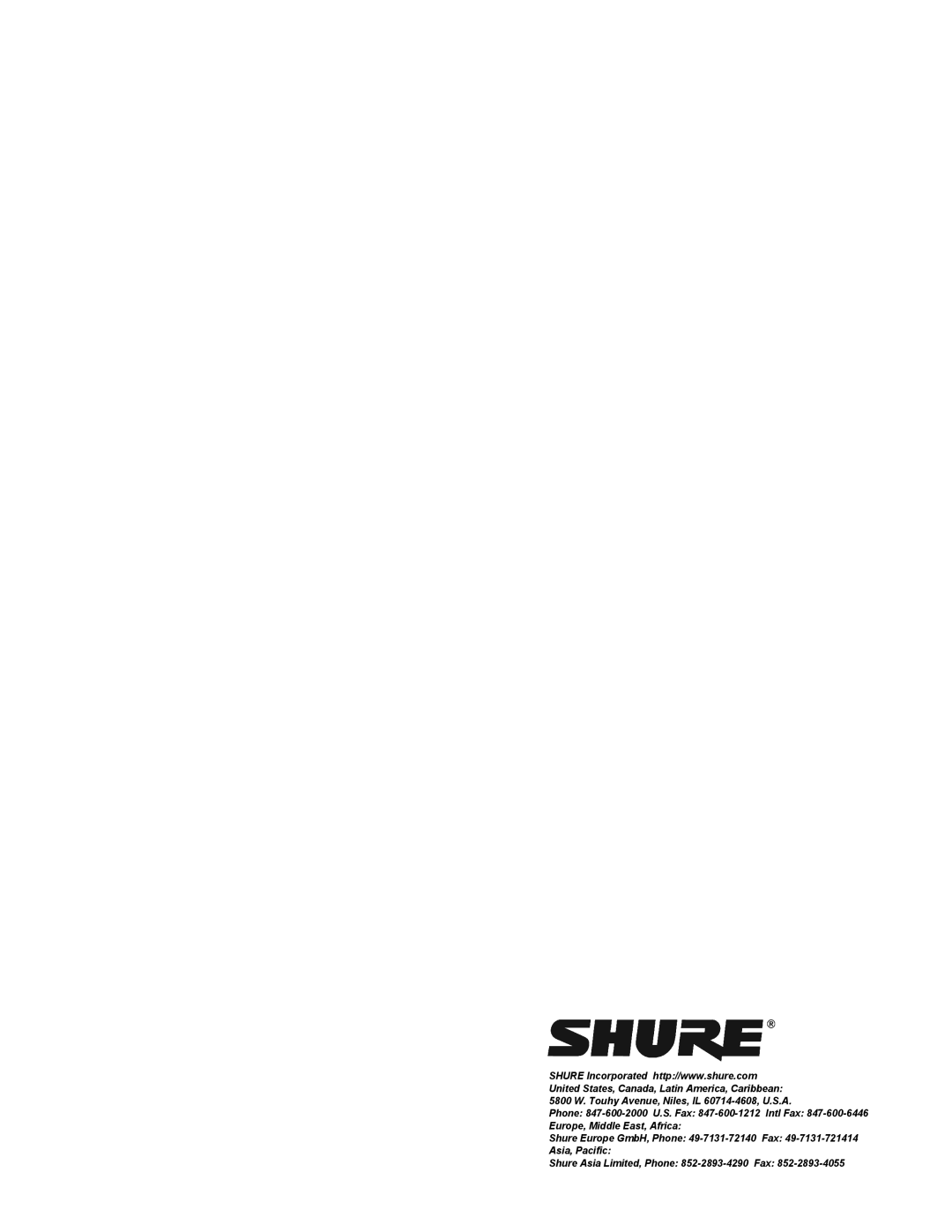 Shure M367 important safety instructions 