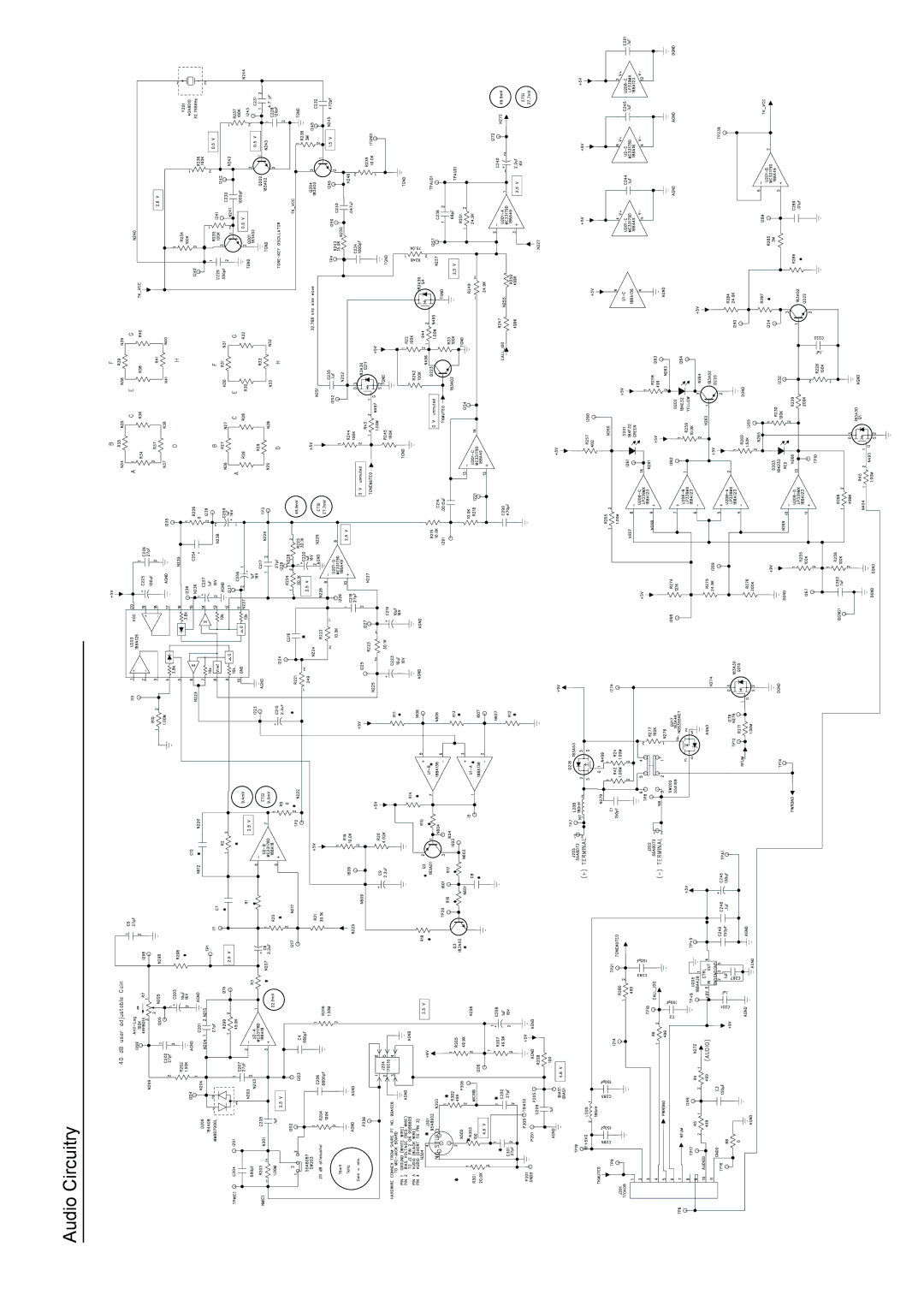 Shure MX692 manual Audio Circuitry 