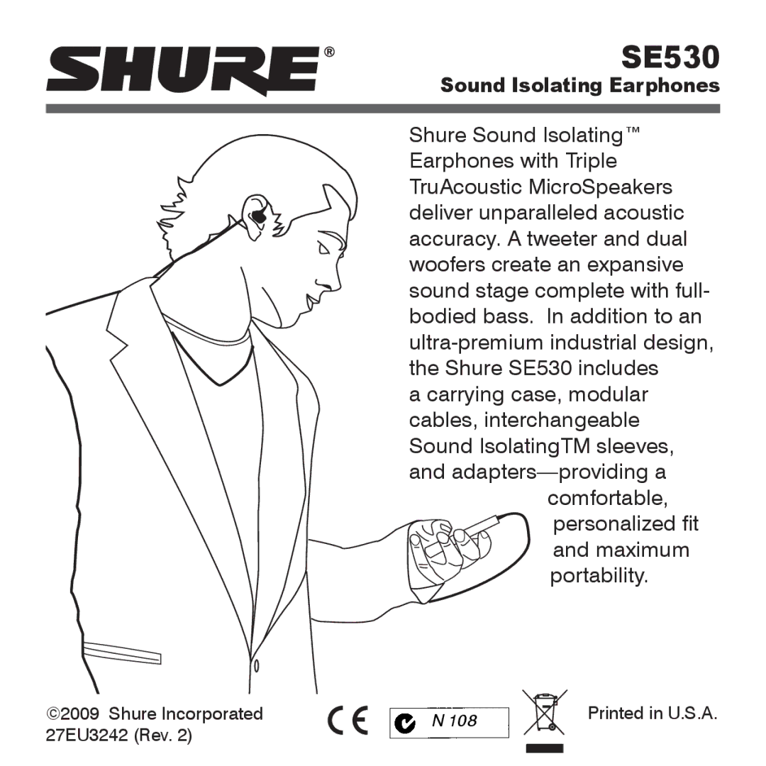 Shure SE530 manual 