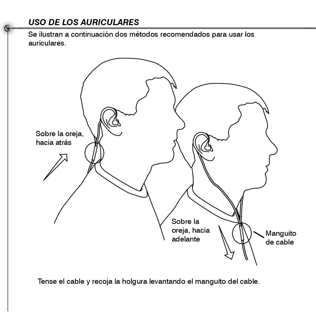 Shure SE530 manual USO DE LOS Auriculares 