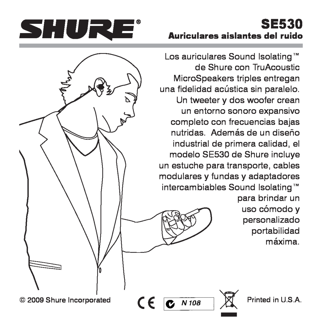 Shure SE530 manual Auriculares aislantes del ruido 
