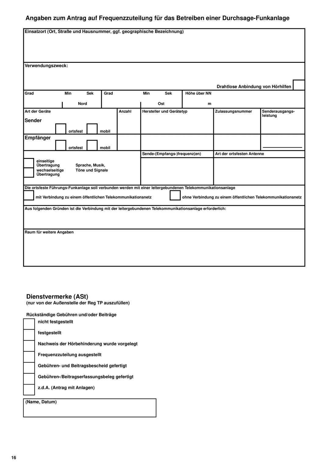 Shure TXS-142/VT, TXS-140/OR instruction manual Sender, Empfänger, Name, Datum 