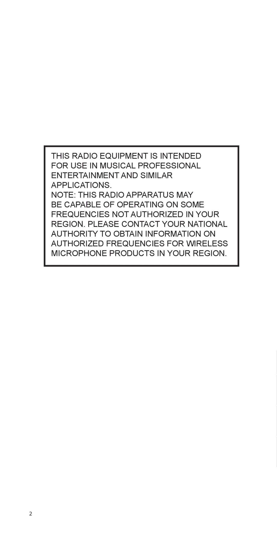 Shure UAPF-X1 manual 