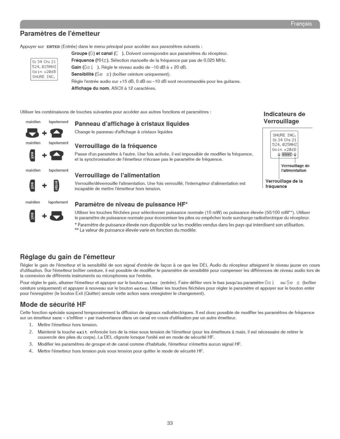 Shure UHF-R manual 