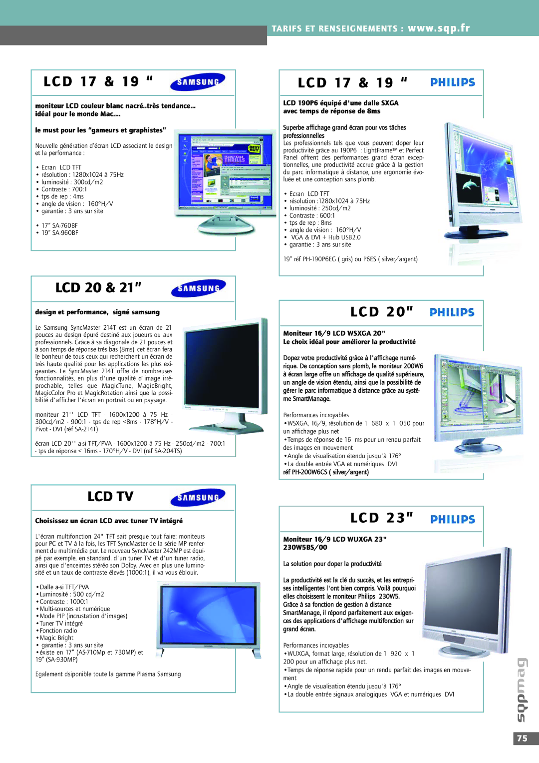 Shuttle Computer Group XPC M1000 manual LCD 17, LCD 20, Lcd 