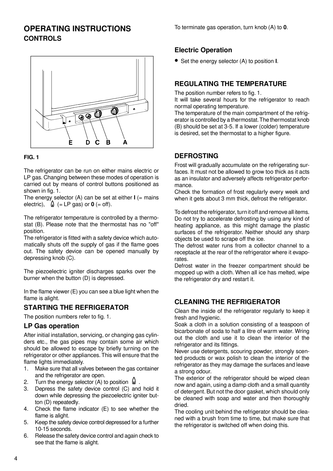 Sibir Optics RM 1-D, RA 1-D, RM 2-D, RA 2-D manual Operating Instructions 