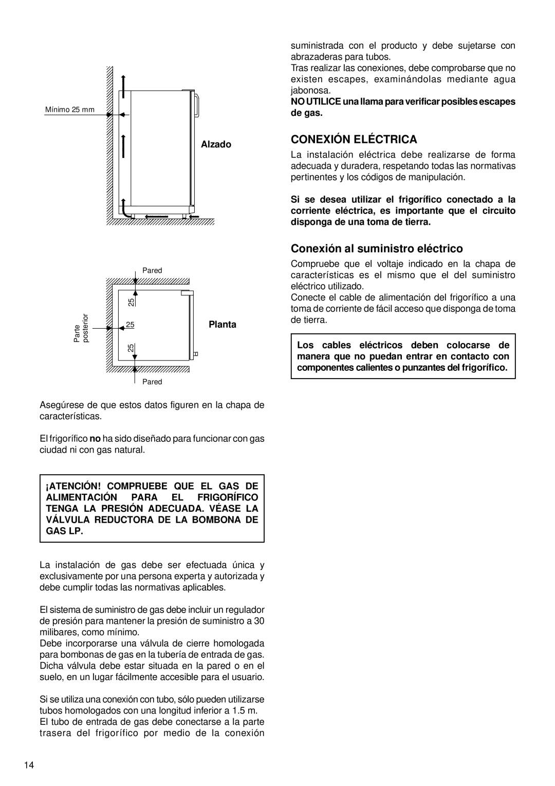 Sibir Optics V 170 GE, V 110 GE manual Conexión Eléctrica, Conexión al suministro eléctrico, Alzado 