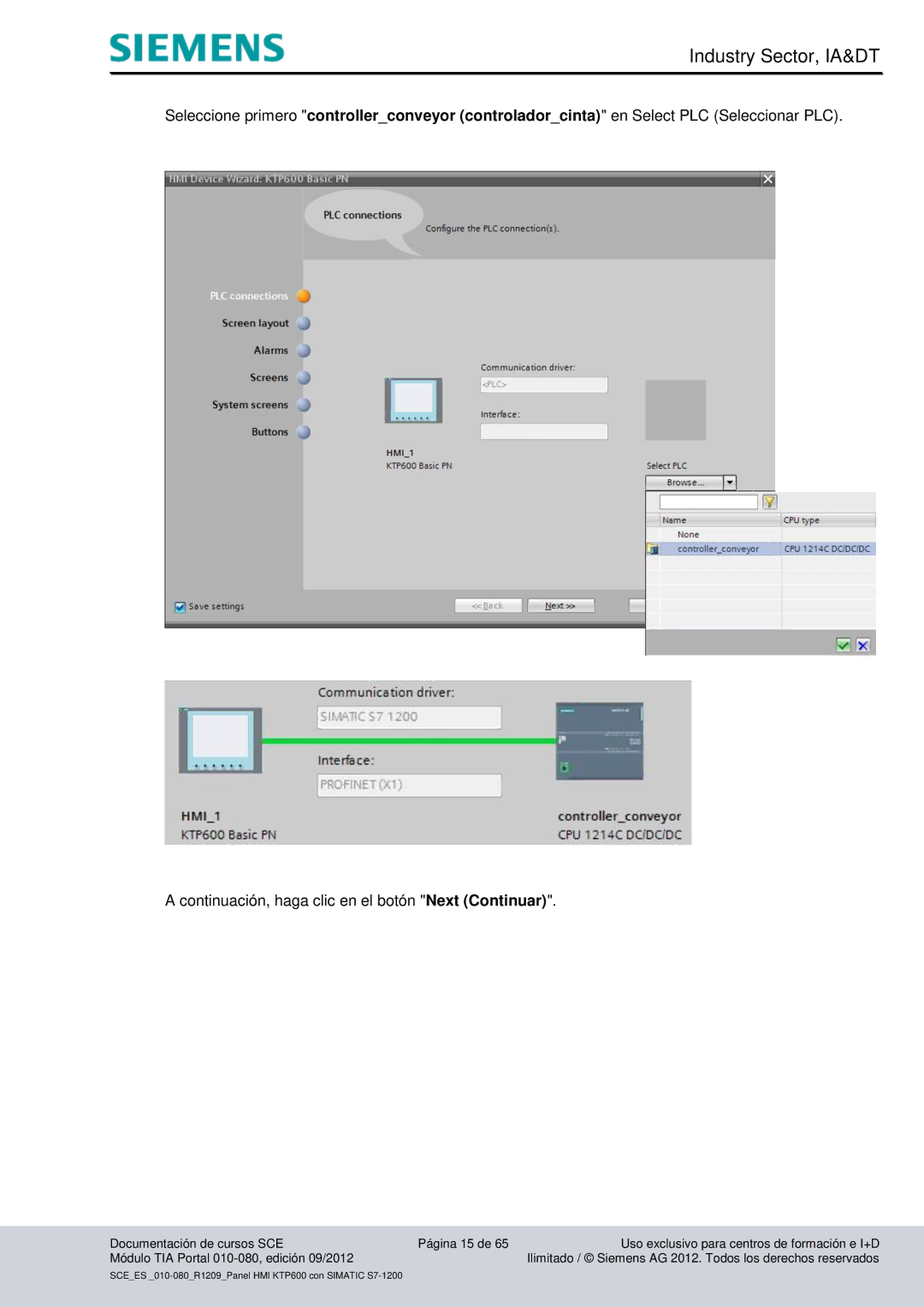 Siemens 010-080 manual Industry Sector, IA&DT 