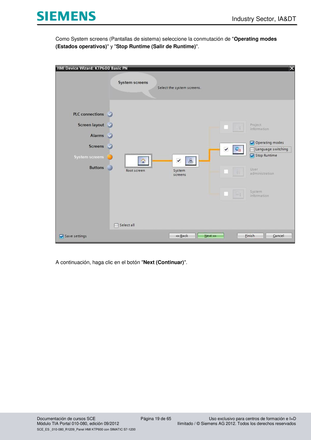 Siemens 010-080 manual Industry Sector, IA&DT 