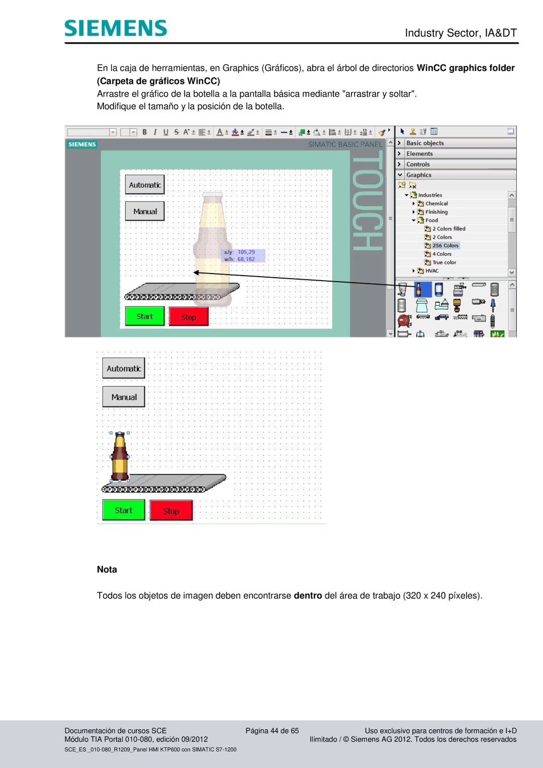 Siemens 010-080 manual Nota 