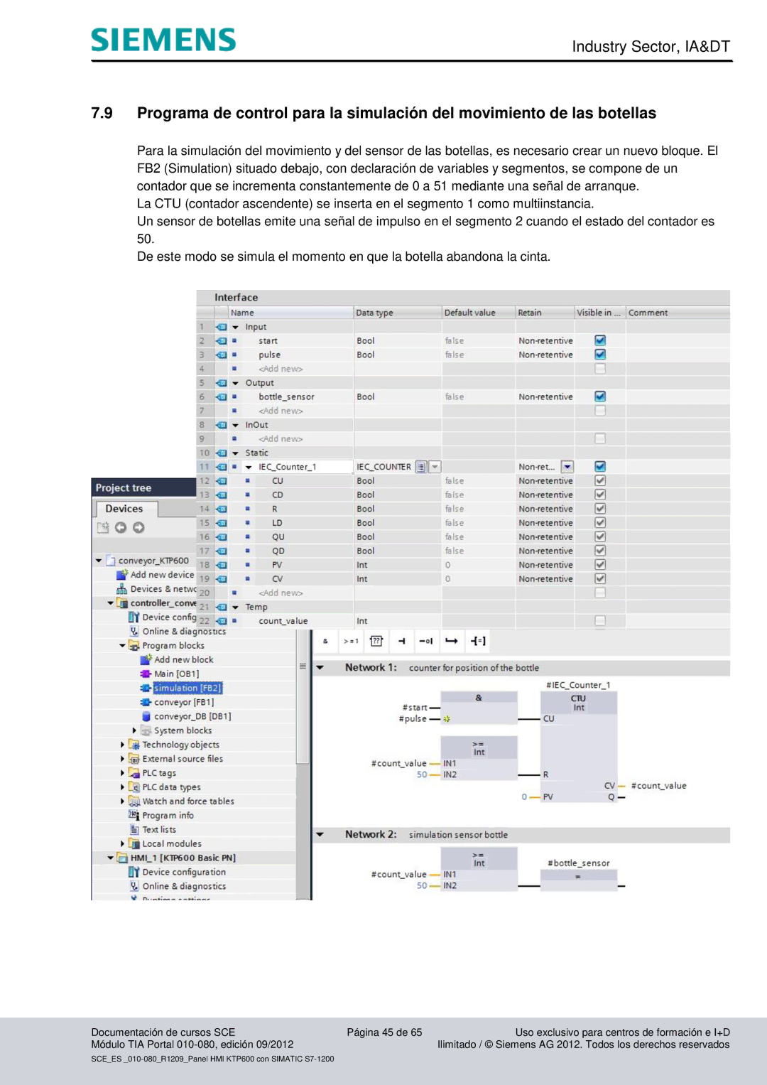 Siemens 010-080 manual Industry Sector, IA&DT 