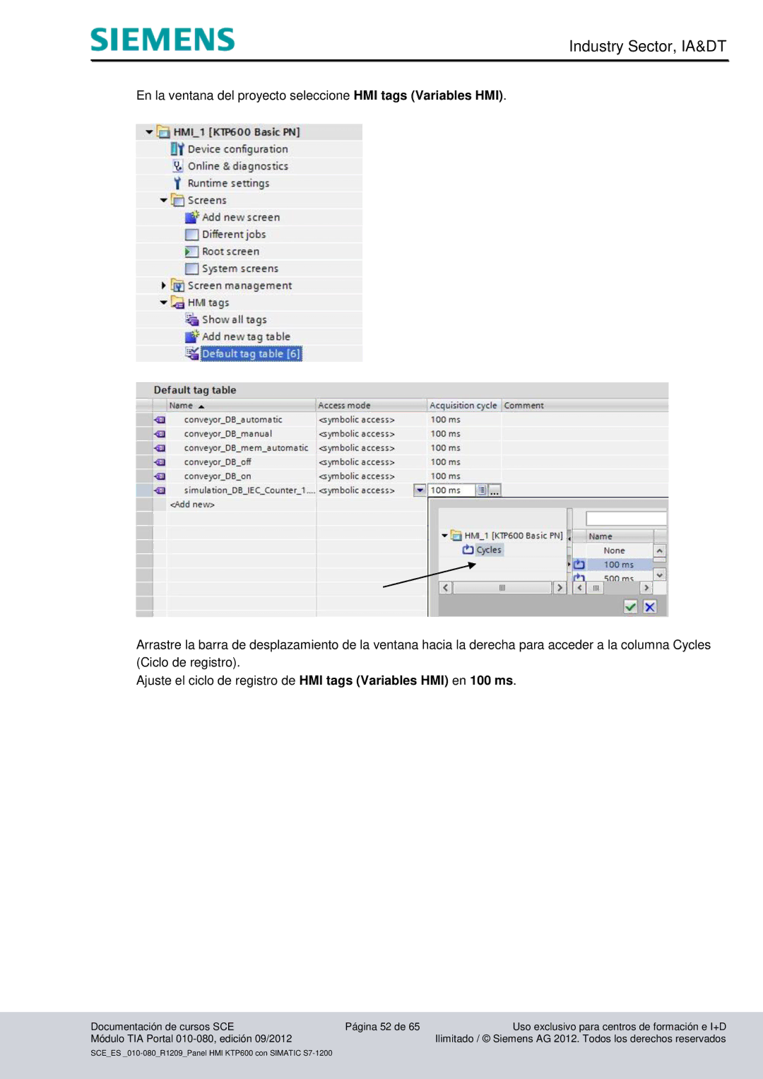 Siemens 010-080 manual Industry Sector, IA&DT 