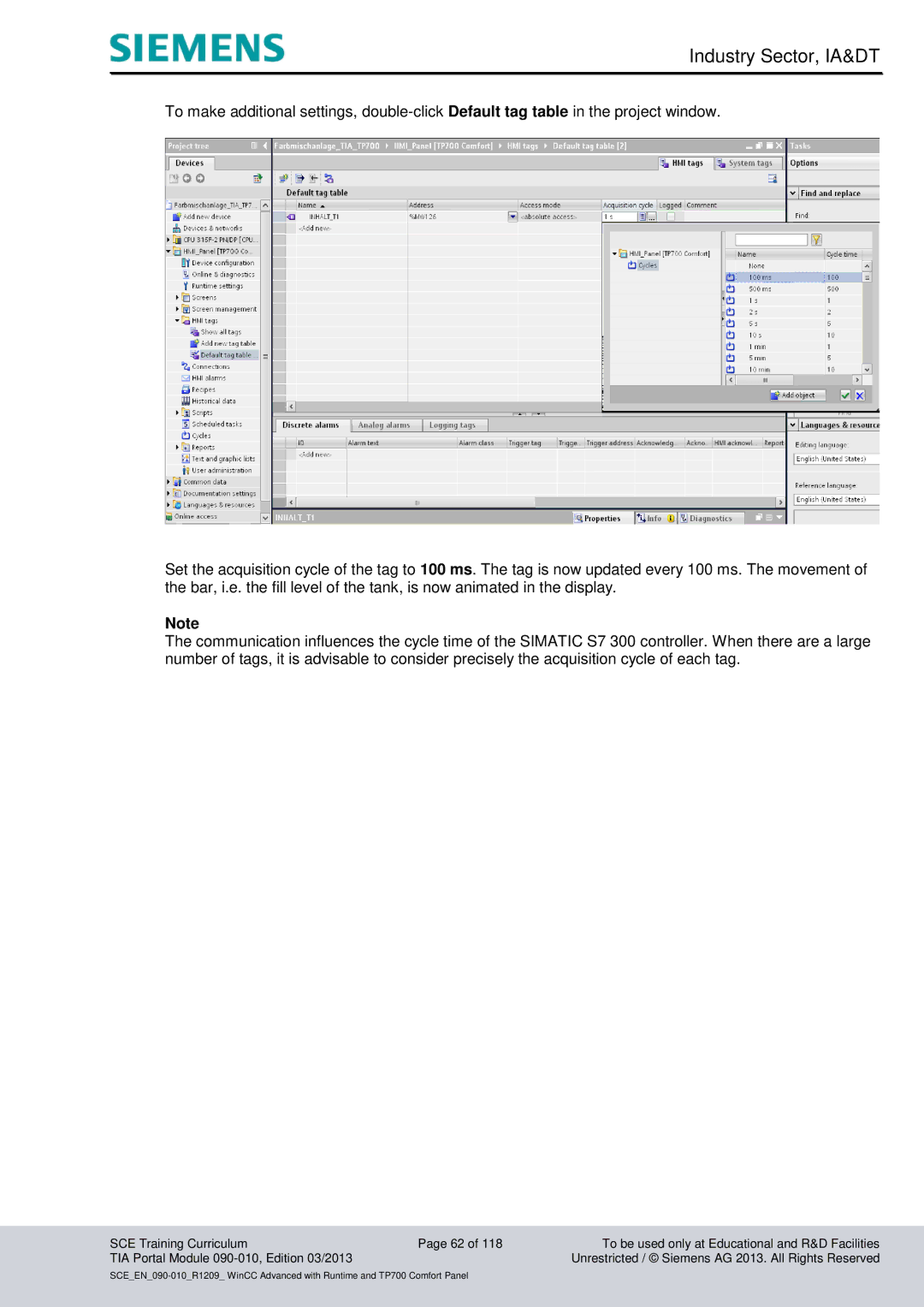 Siemens 090-010 manual Industry Sector, IA&DT 