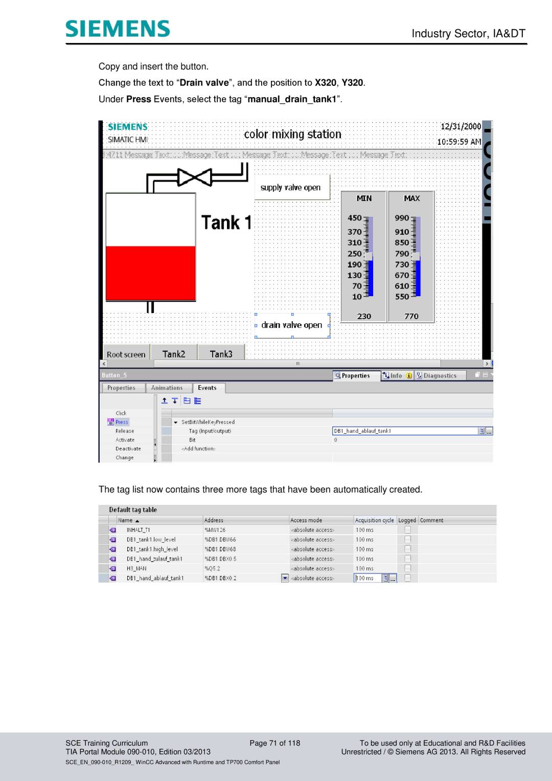 Siemens 090-010 manual Industry Sector, IA&DT 