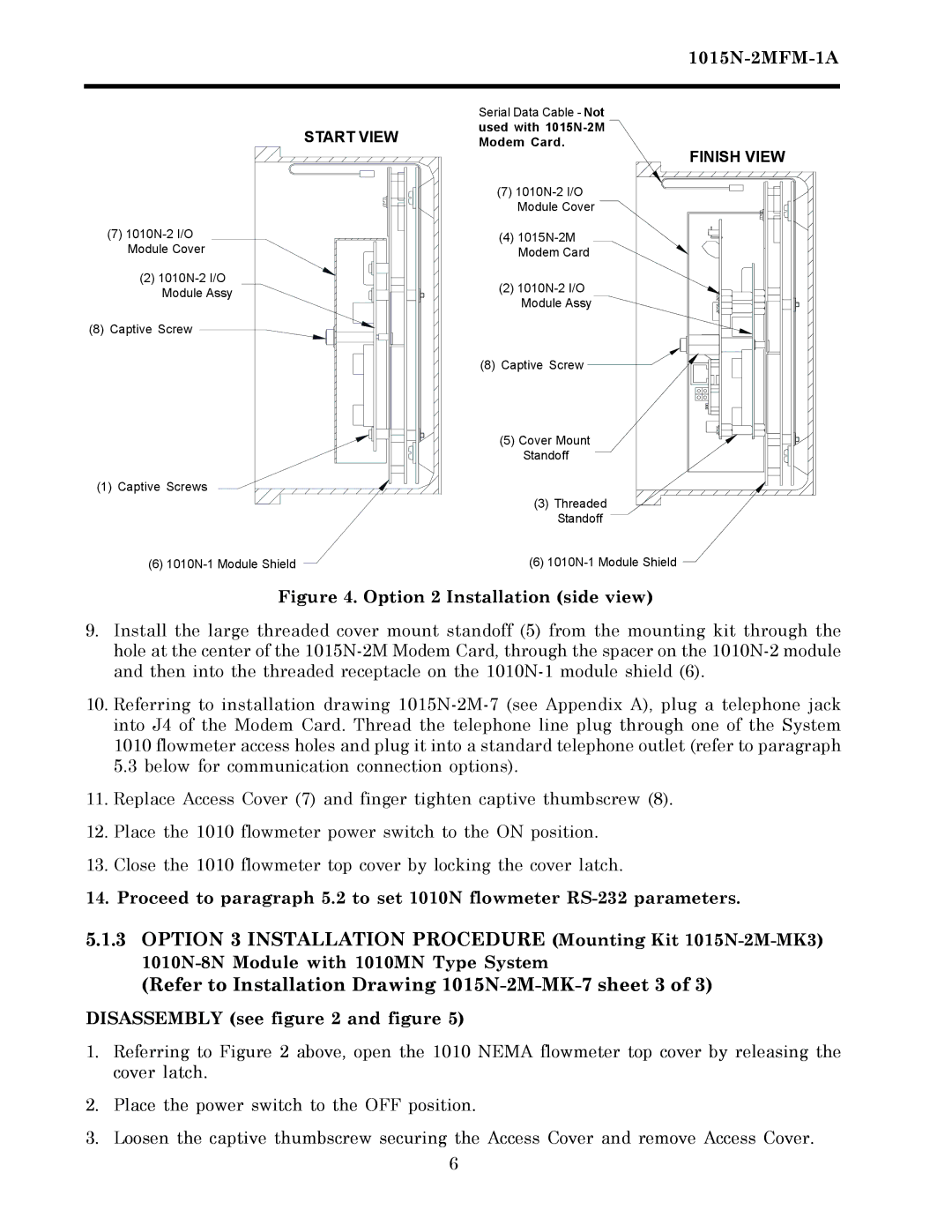 Siemens 1015N-2MFM-1A manual Refer to Installation Drawing 1015N-2M-MK-7 sheet 3 