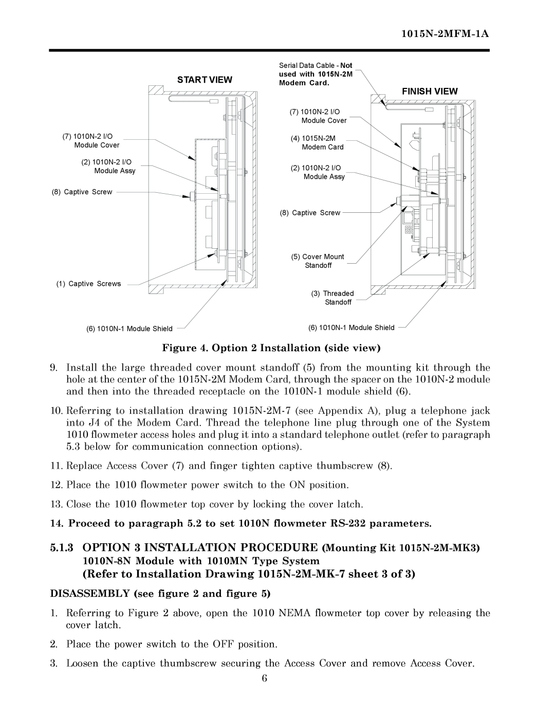 Siemens 1015N-2MFM-1A manual Refer to Installation Drawing 1015N-2M-MK-7 sheet 3 of 