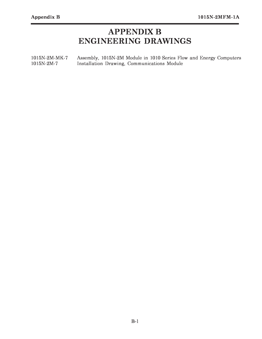 Siemens 1015N-2MFM-1A manual Appendix B Engineering Drawings 
