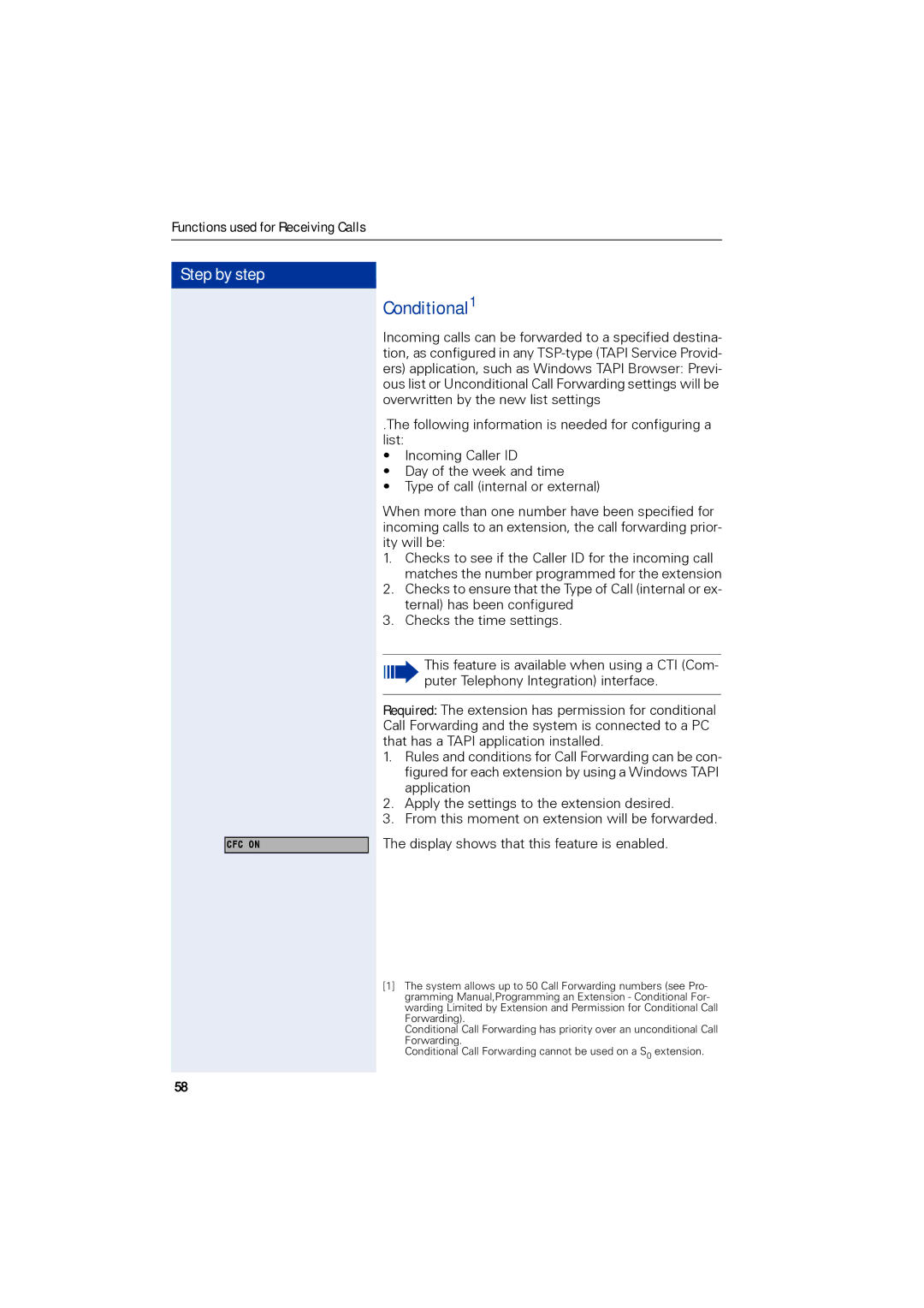 Siemens 1190 user manual Conditional1 