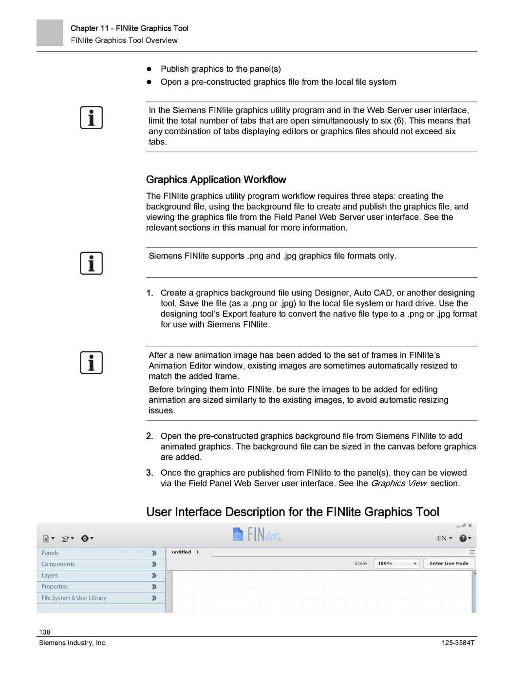 Siemens 125-3584T manual User Interface Description for the FINlite Graphics Tool, Graphics Application Workflow 