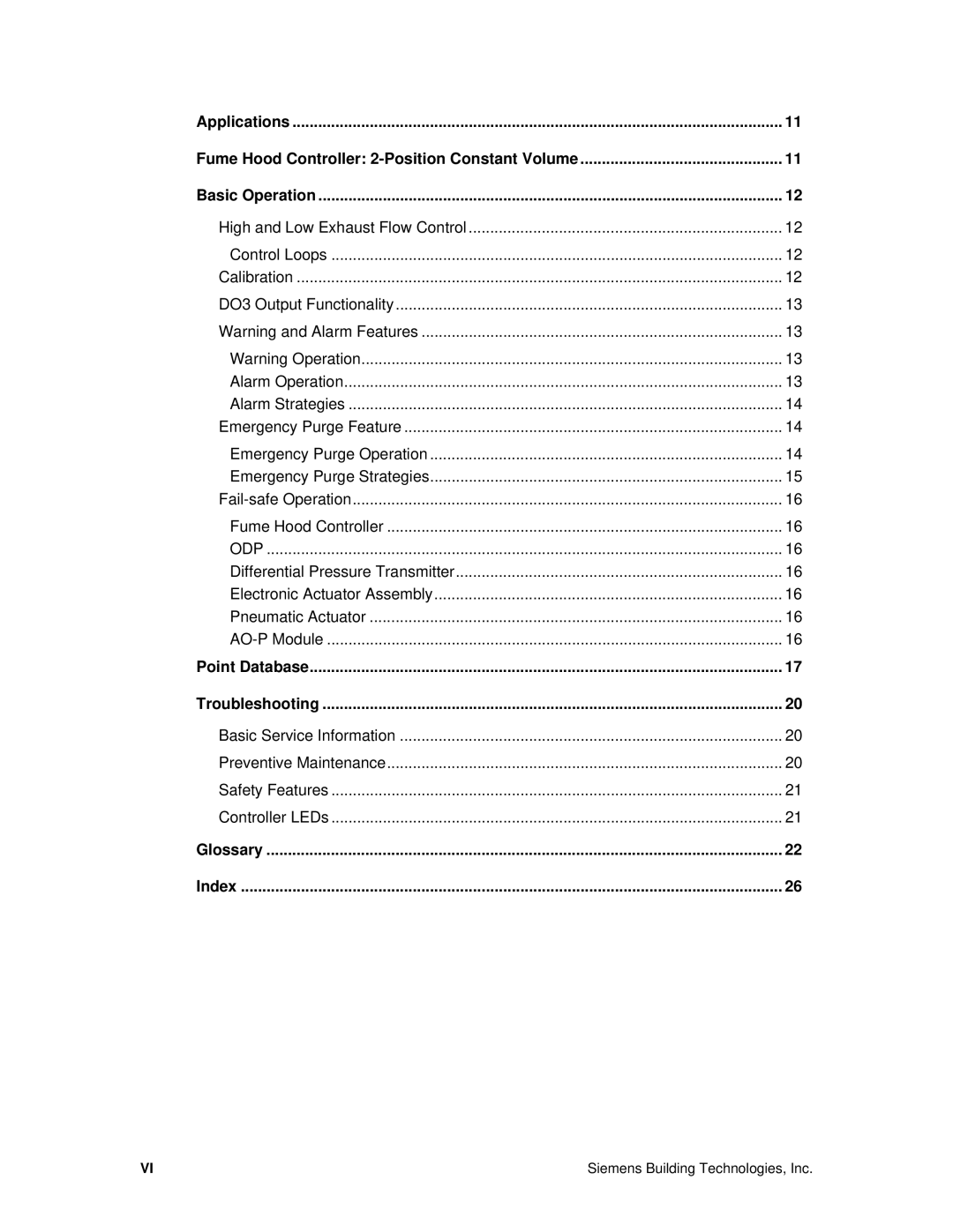 Siemens 125-5033 owner manual High and Low Exhaust Flow Control 