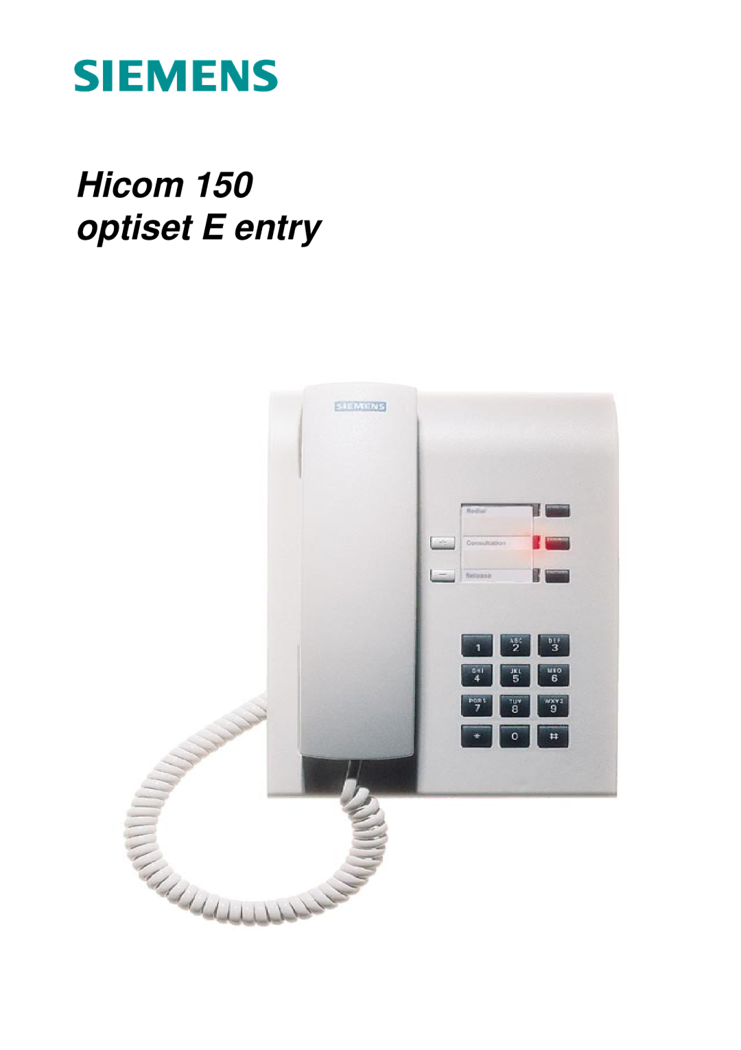 Siemens manual Hicom 150 optiset E entry 