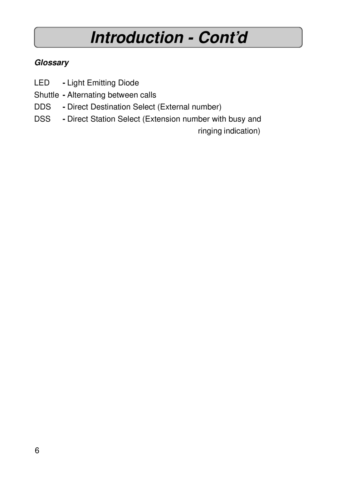 Siemens 150 manual Introduction Cont’d, Glossary 