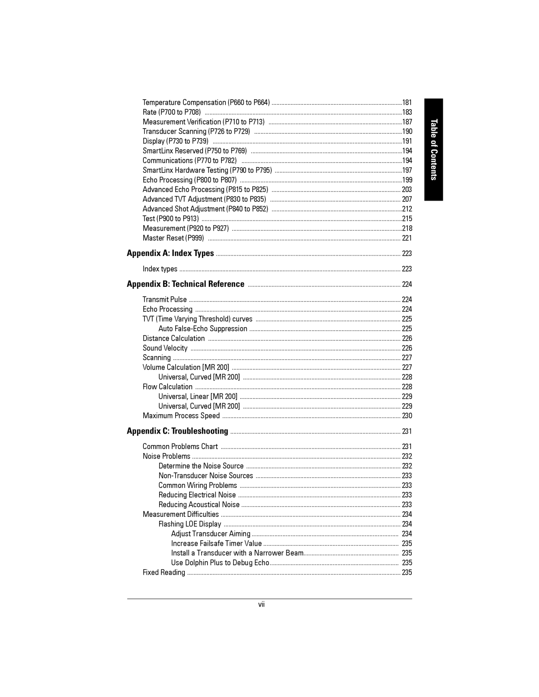 Siemens 200 instruction manual Vii 