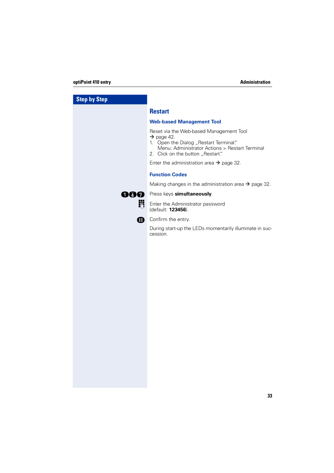 Siemens 2000 manual OptiPoint 410 entry, Function Codes 