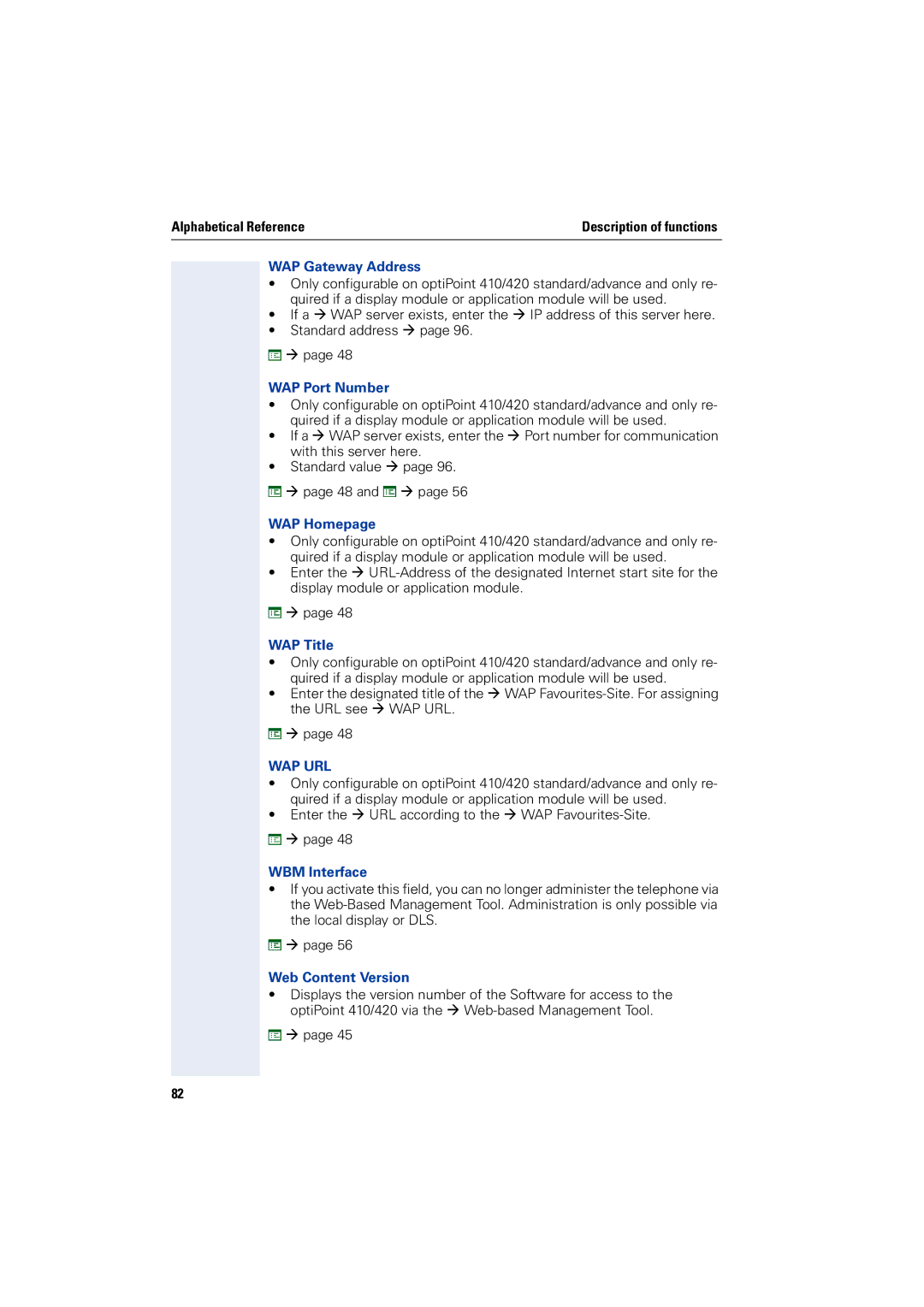 Siemens 2000 manual Wap Url 