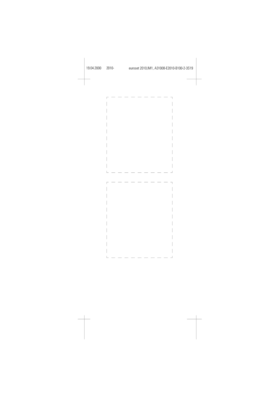 Siemens 2010 manual 19.04.2000 