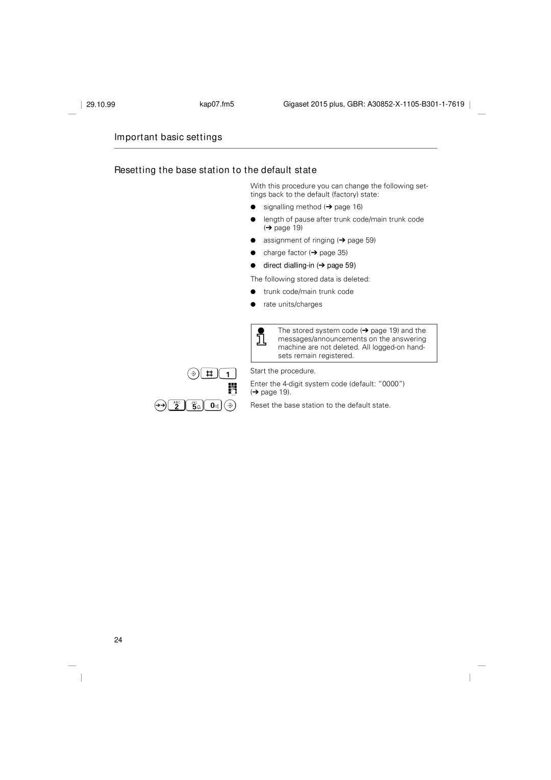 Siemens 2015 operating instructions 29.10.99 Kap07.fm5 