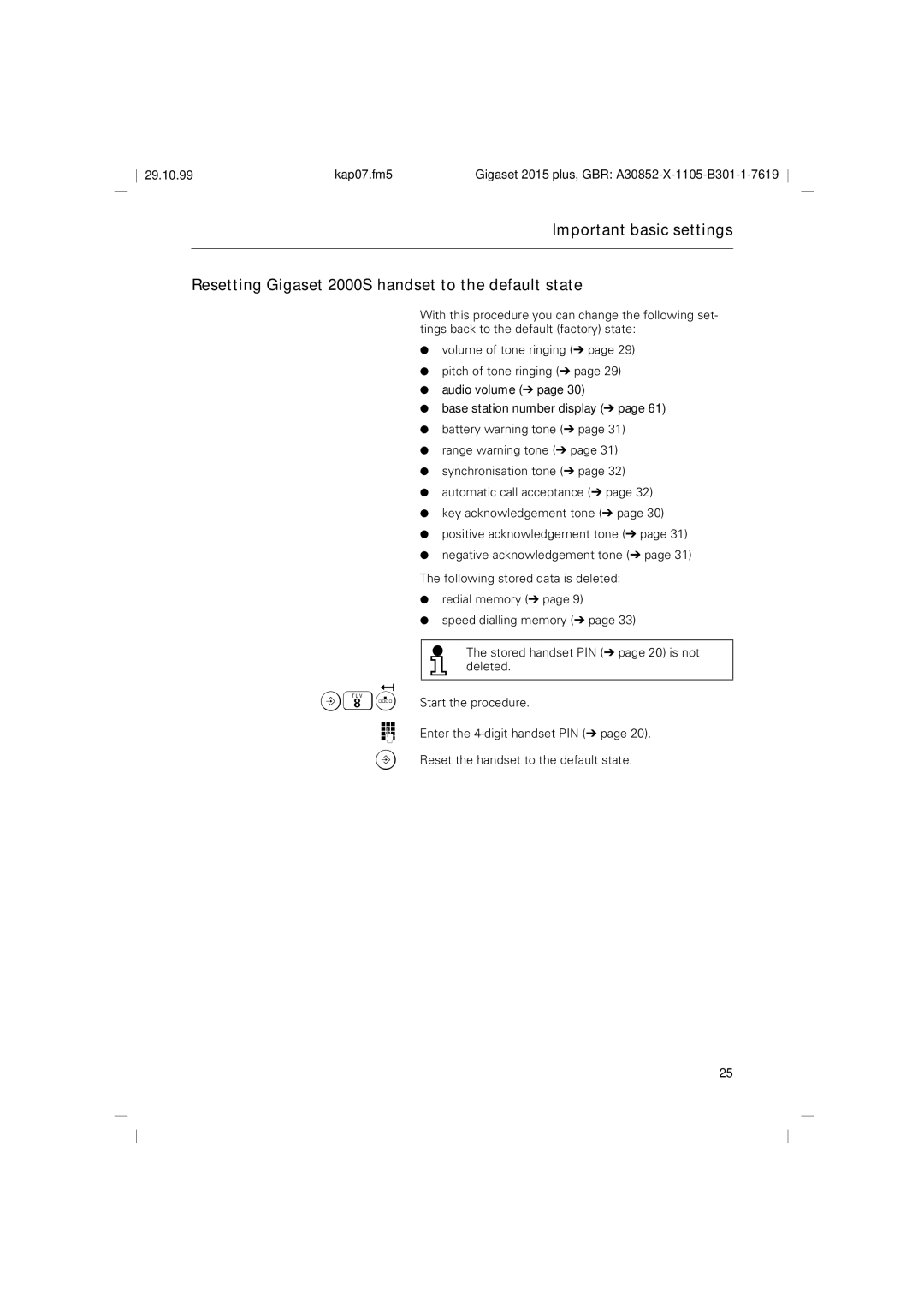 Siemens 2015 operating instructions 29.10.99 Kap07.fm5 