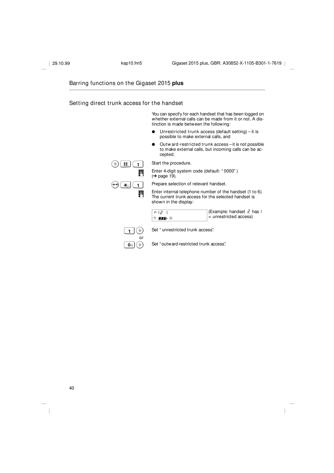 Siemens 2015 operating instructions 29.10.99 Kap10.fm5 