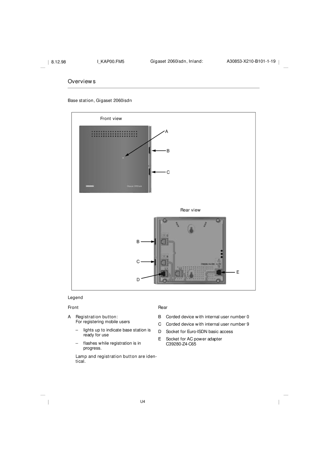 Siemens 2060isdn manual Overviews 