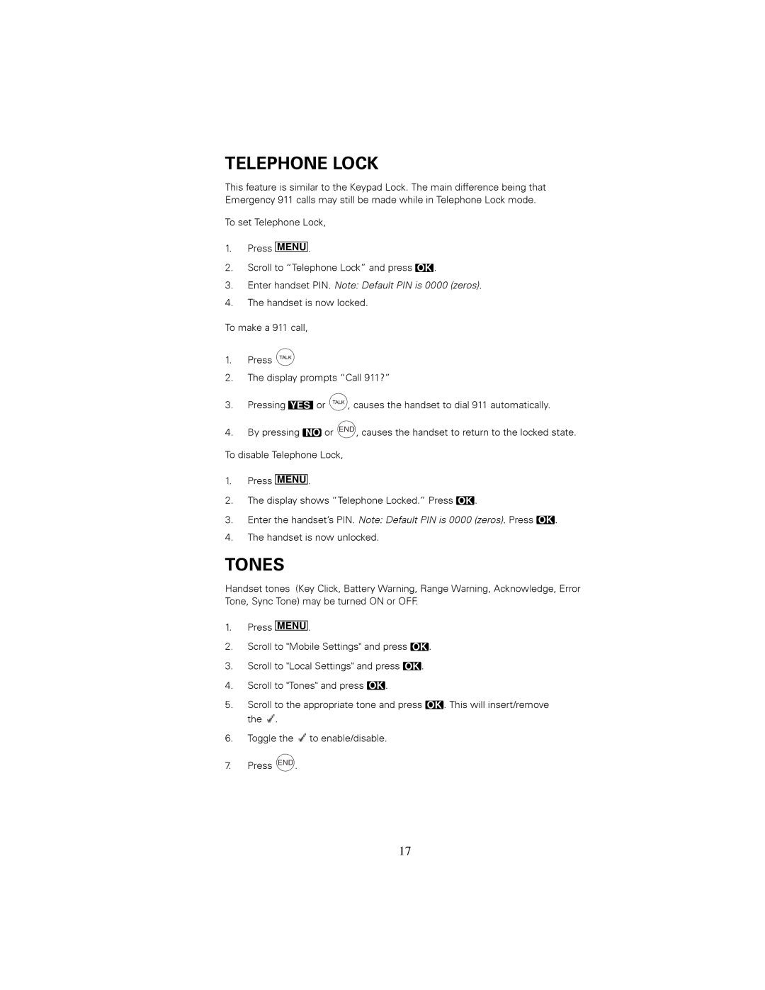 Siemens 2410 manual 7KHKDQGVHWLVQRZXQORFNHG 