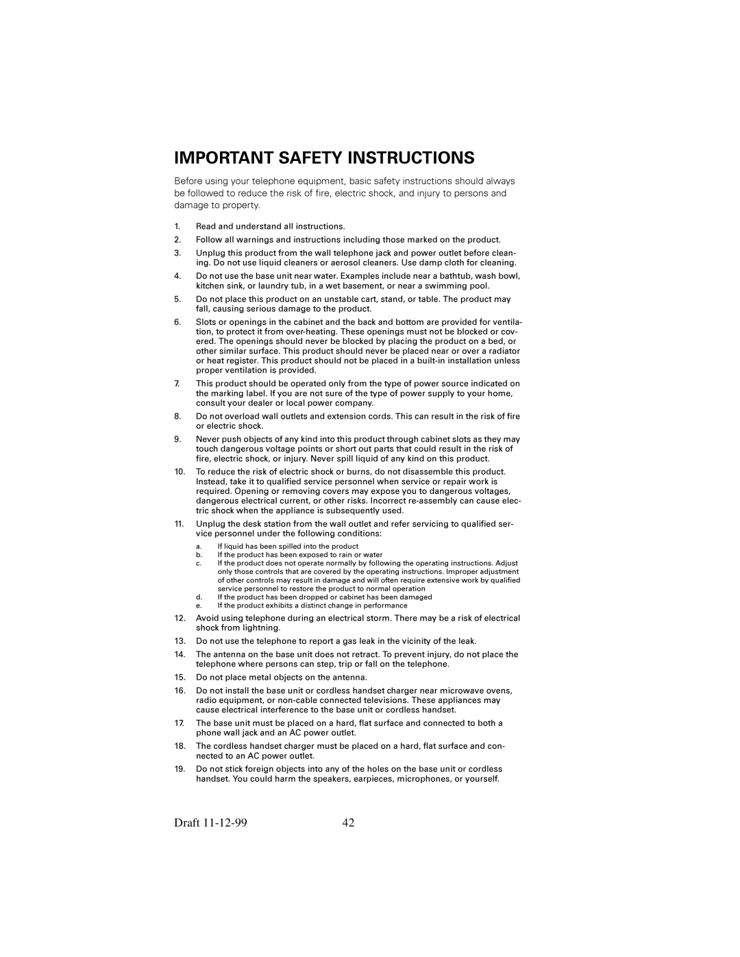 Siemens 2415 manual Draft 