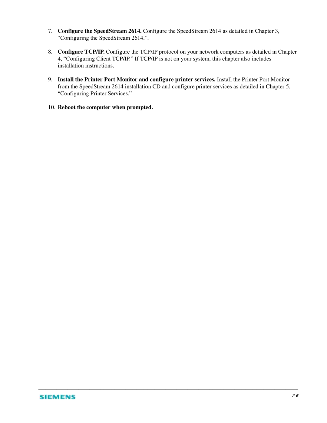 Siemens 2614 manual 