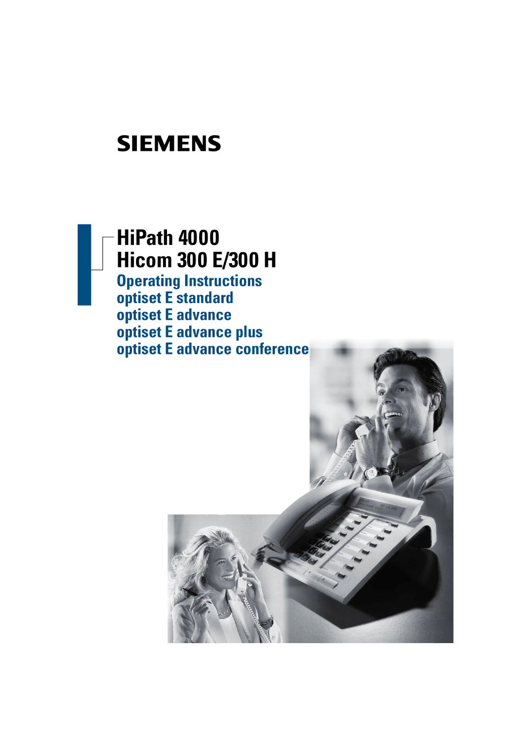 Siemens operating instructions HiPath 4000 Hicom 300 E/300 H 