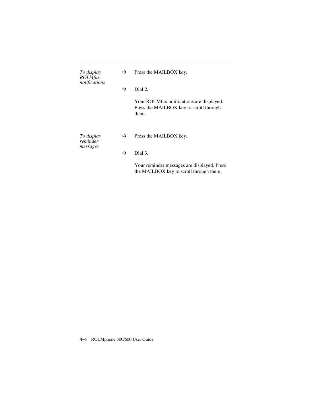 Siemens 300 Series, 600 Series manual 6ROLMphone 300/600 User Guide 