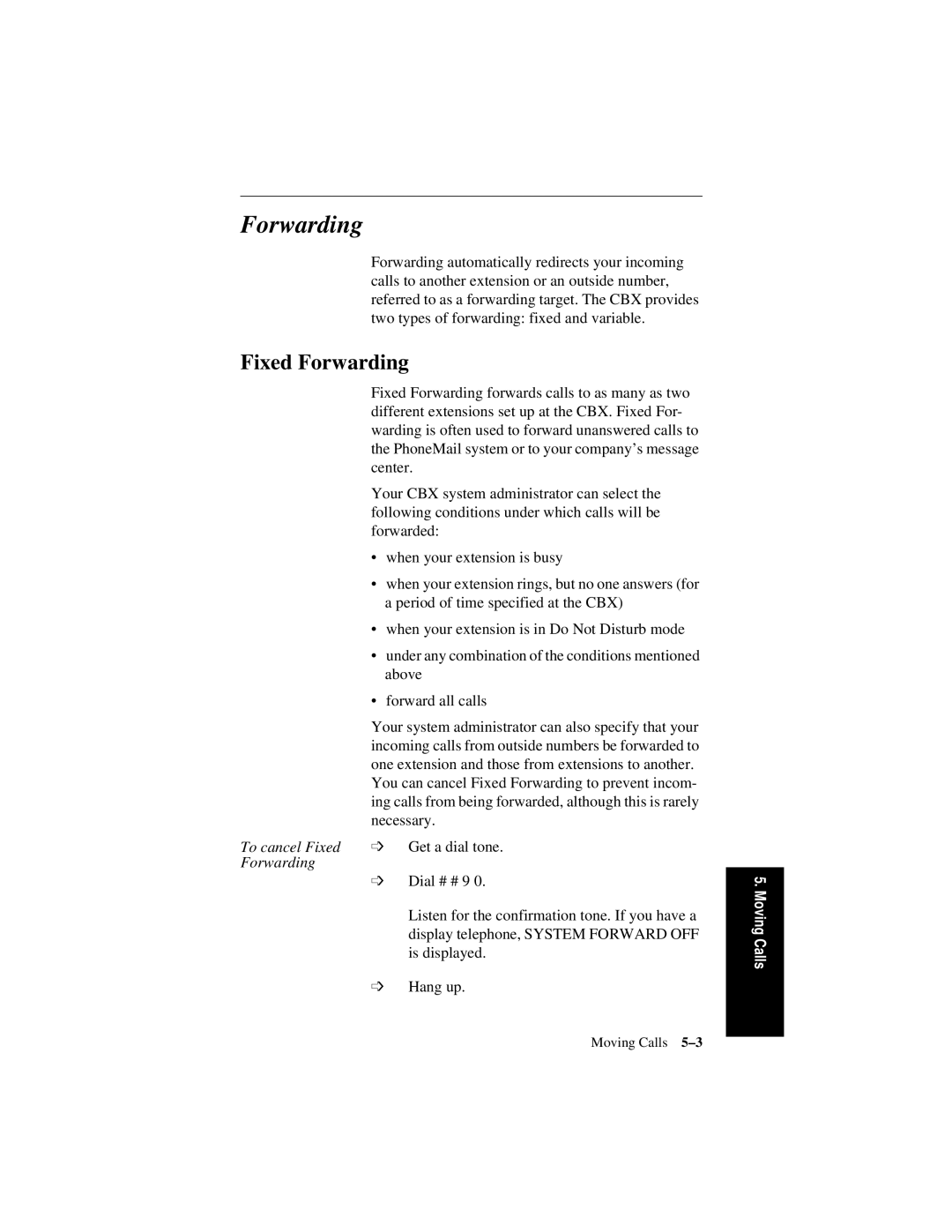 Siemens 600 Series, 300 Series manual Fixed Forwarding 