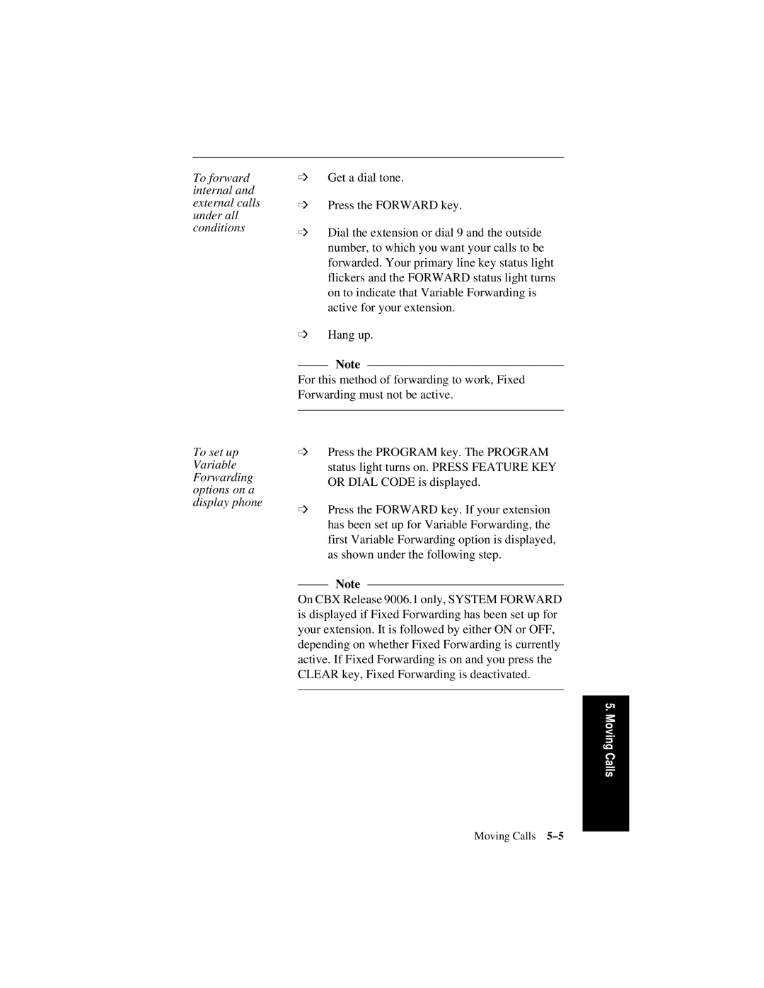 Siemens 600 Series, 300 Series manual To forward internal and external calls under all conditions 