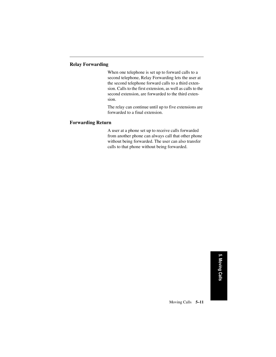 Siemens 600 Series, 300 Series manual Relay Forwarding 