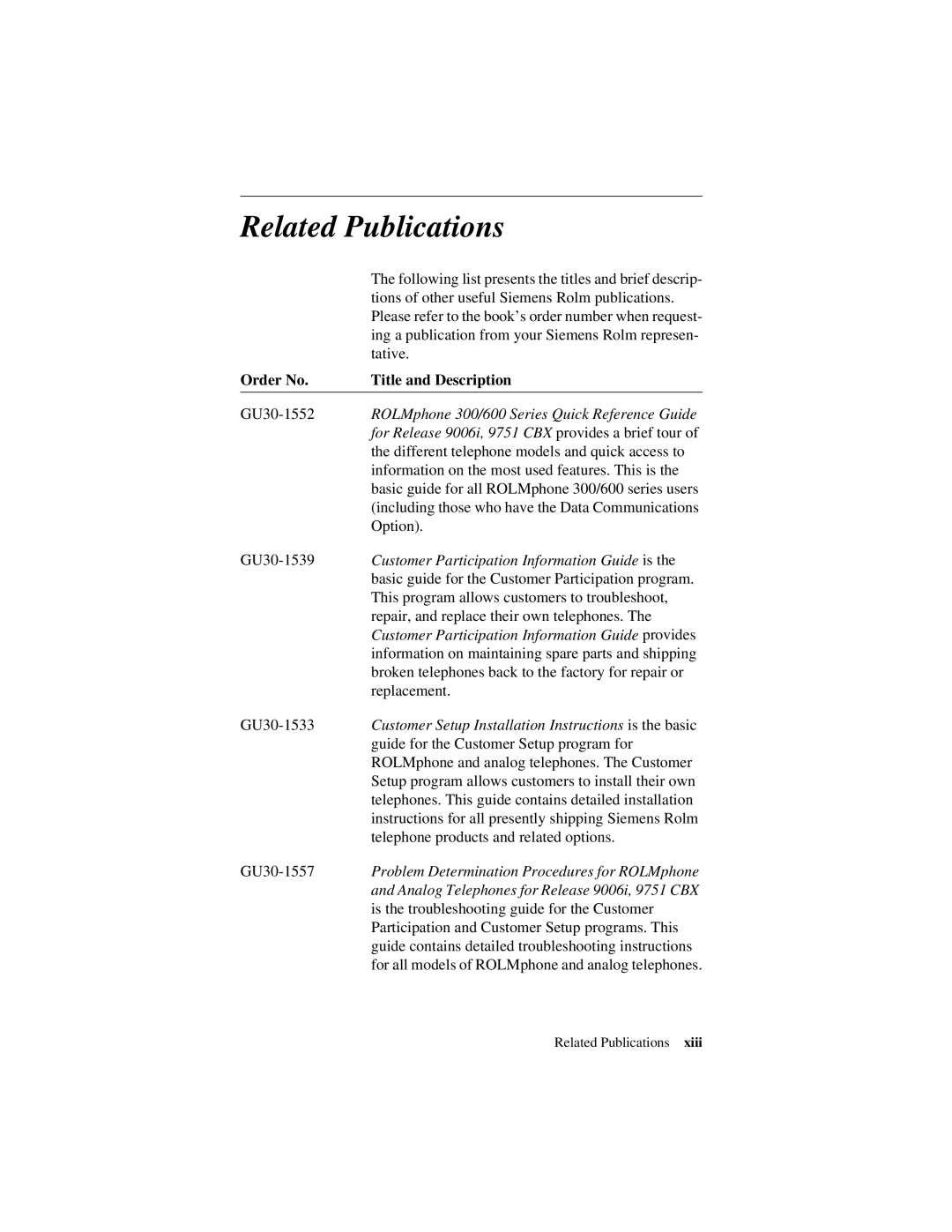 Siemens 300 Series ROLMphone 300/600 Series Quick Reference Guide, For Release 9006i, 9751 CBX provides a brief tour 