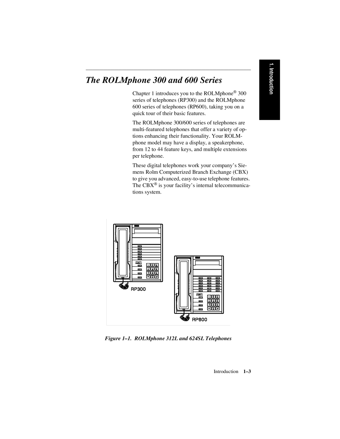 Siemens 300 Series manual ROLMphone 300 and 600 Series, ROLMphone 312L and 624SL Telephones 