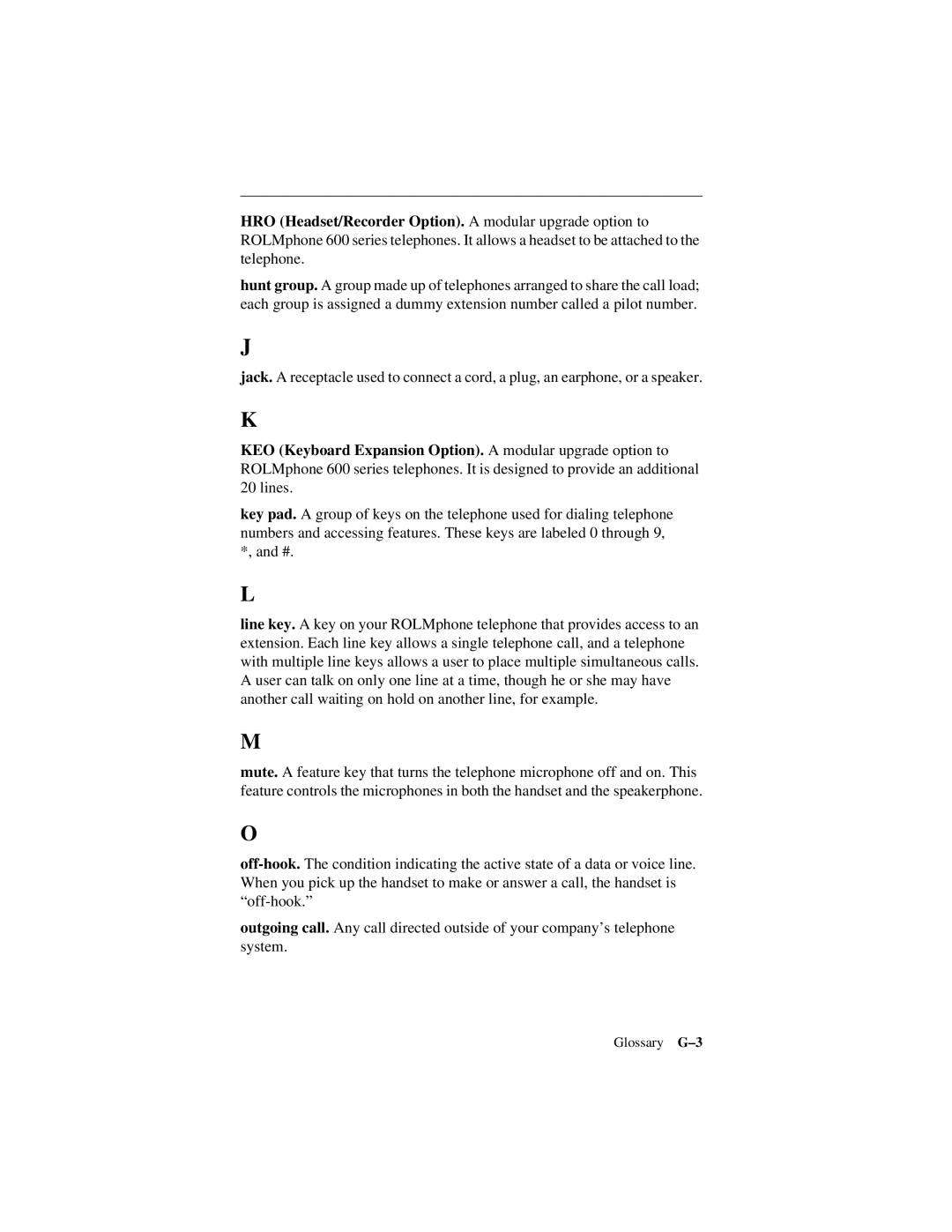 Siemens 600 Series, 300 Series manual Glossary G-3 