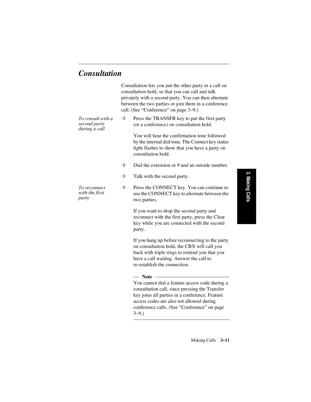 Siemens 600 Series, 300 Series manual Consultation 