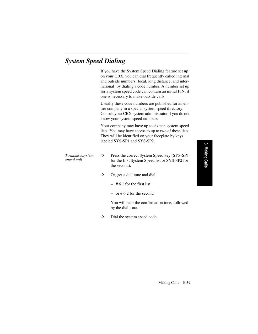 Siemens 600 Series, 300 Series manual System Speed Dialing 