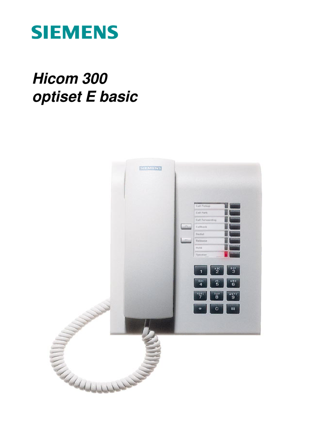 Siemens manual Hicom 300 optiset E basic 