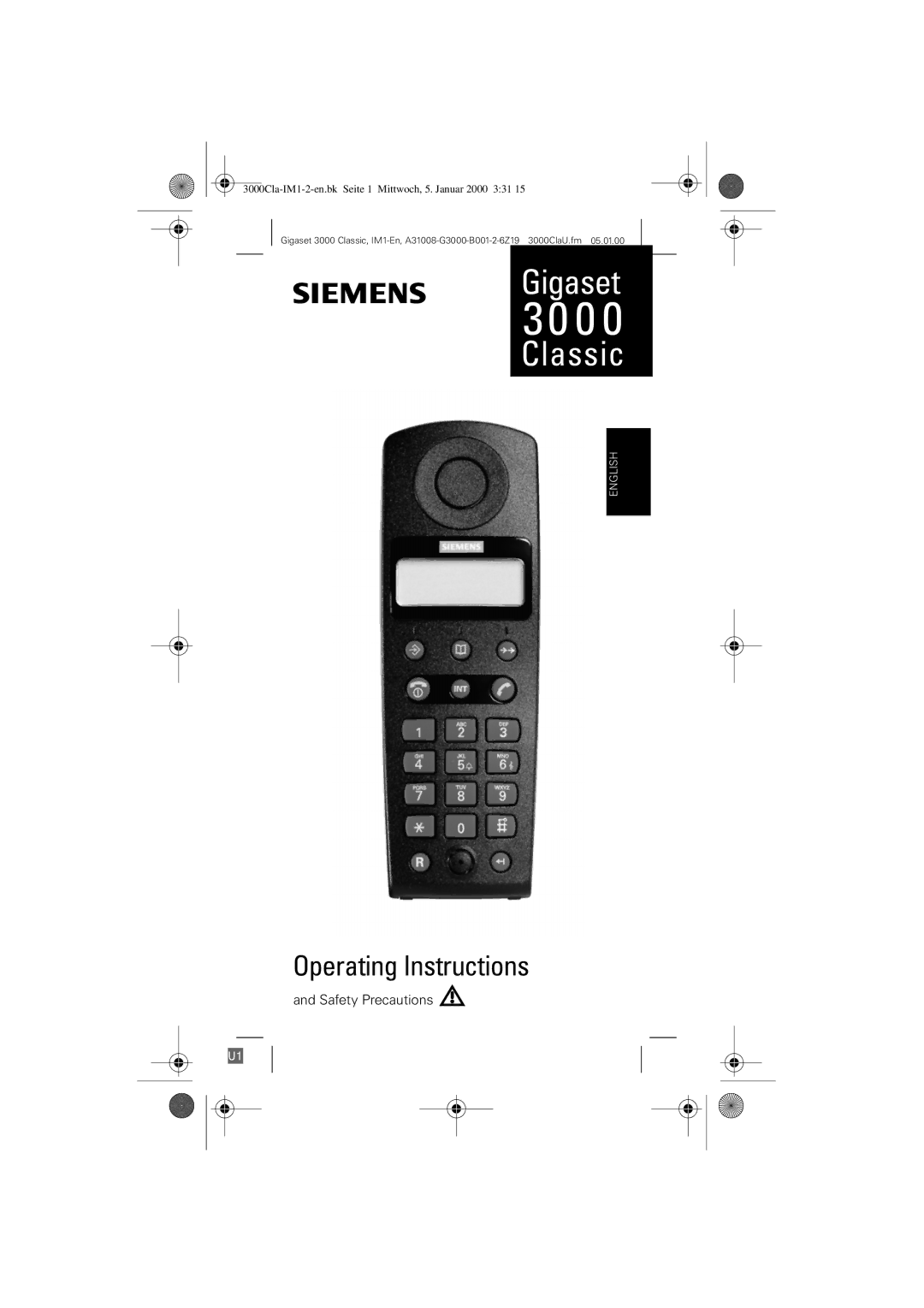 Siemens 3000 Classic operating instructions Gigaset Classic 