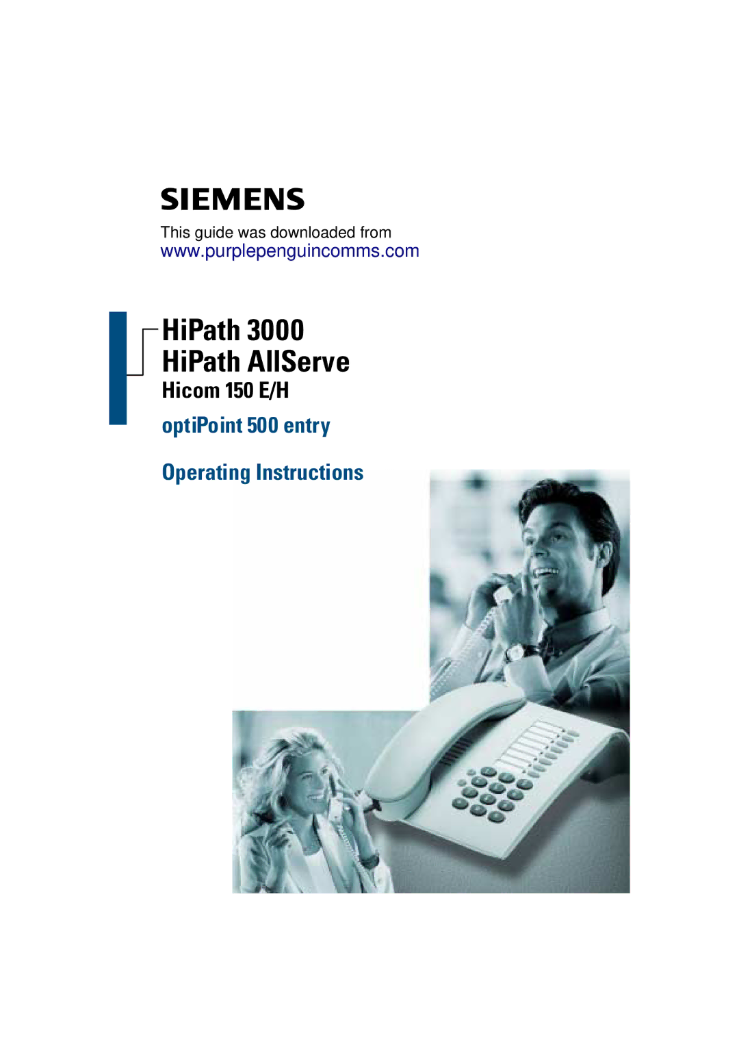 Siemens 3000 operating instructions HiPath HiPath AllServe 